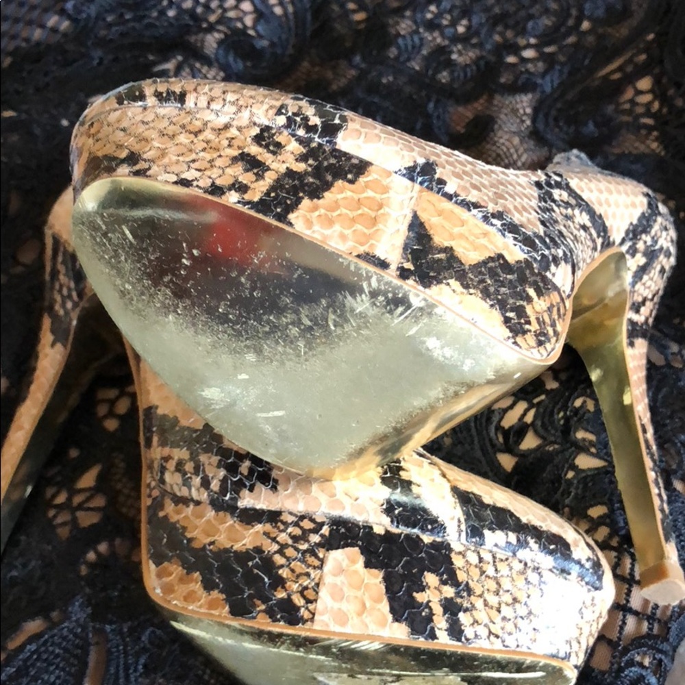 Like new BeBe python stilettos - Picture 4 of 4